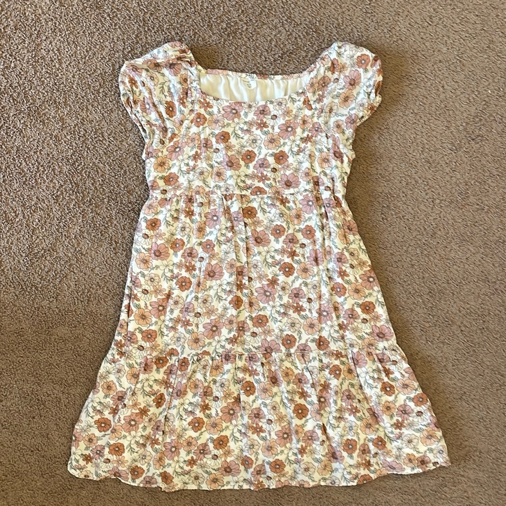 Abercrombie Kids Flower Short Sleeve Dress Girls 13/14